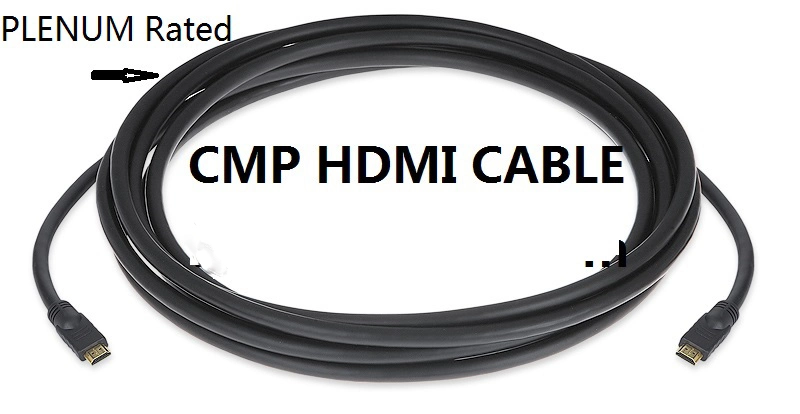 Electric Cable High Speed CMP Rated HDMI Cable with Ethernet 24AWG