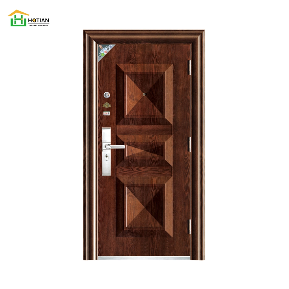 Contemporary High quality/High cost performance  Steel Main Security Home Double Door