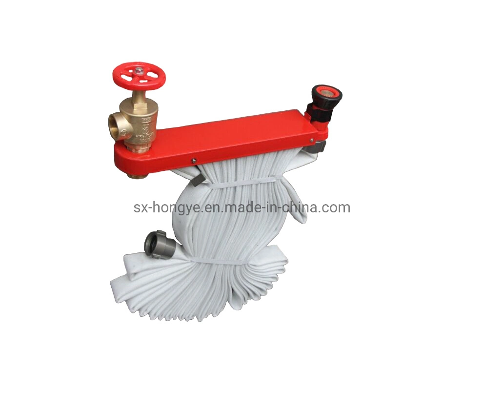 Red Enameled Steel Fire Hose Rack and Pins for Fire Fighting System