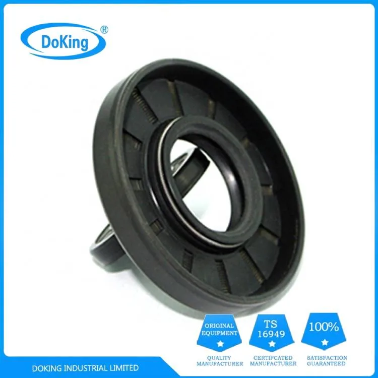 Dlseals Oil Seal Spring Retainer Rubber Seal Tc Rubber FKM Brown Metal Skeleton + FKM/NBR 0 to 25m/S Cn; Gua