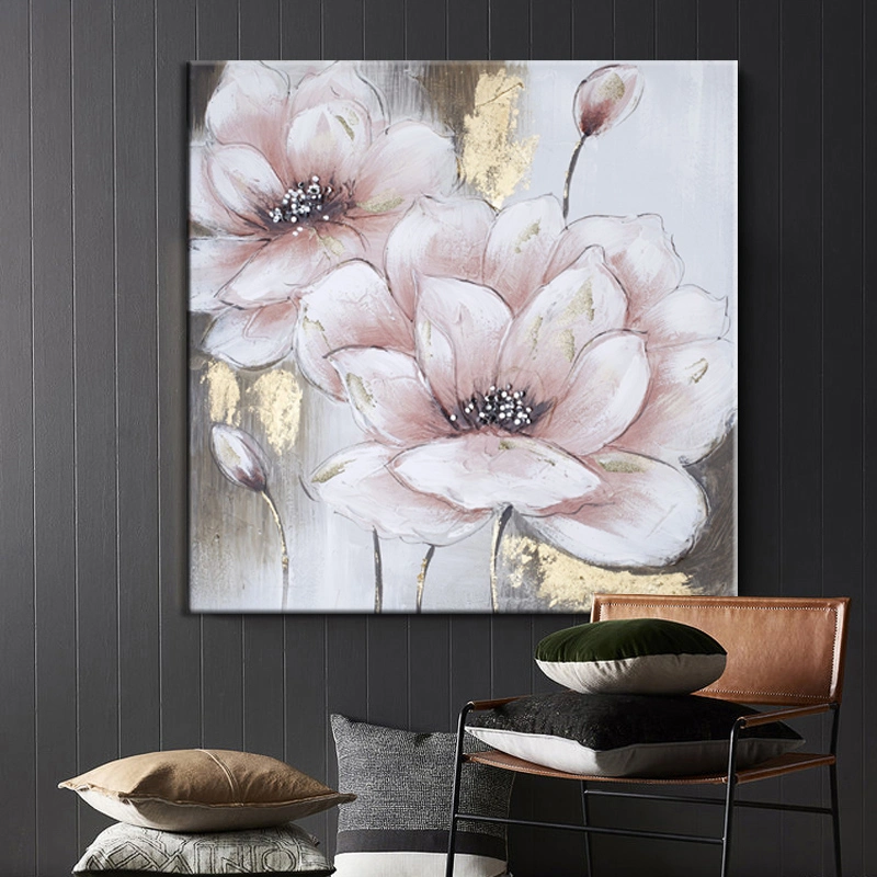 Wholesale/Supplier Custom Wall Decor Canvas Flower Oil Painting Living Room Decorative Wall Art