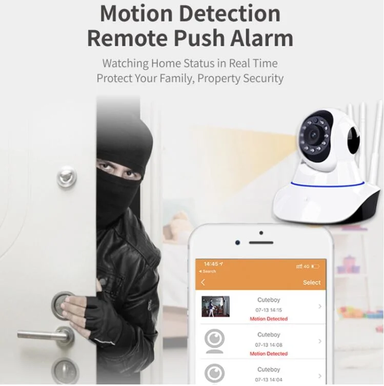 Wireless 720p Smart Robot WiFi Camera Night Vision Security CCTV Camera