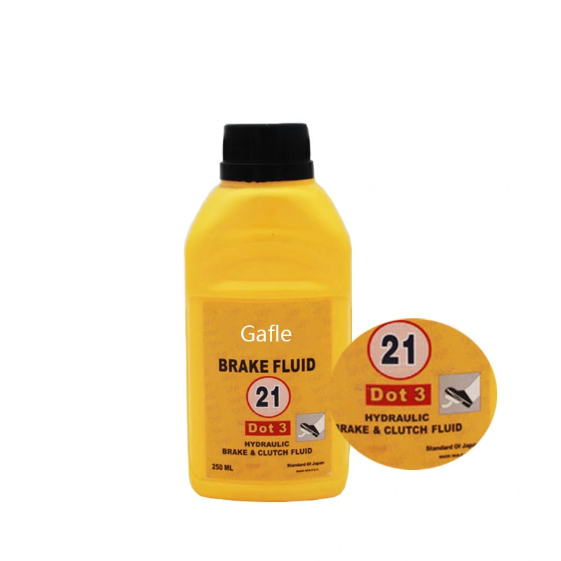 Gafle Lubraicant Oil 250ml/500ml de base de etileno de Automoción de líquido de frenos DOT3