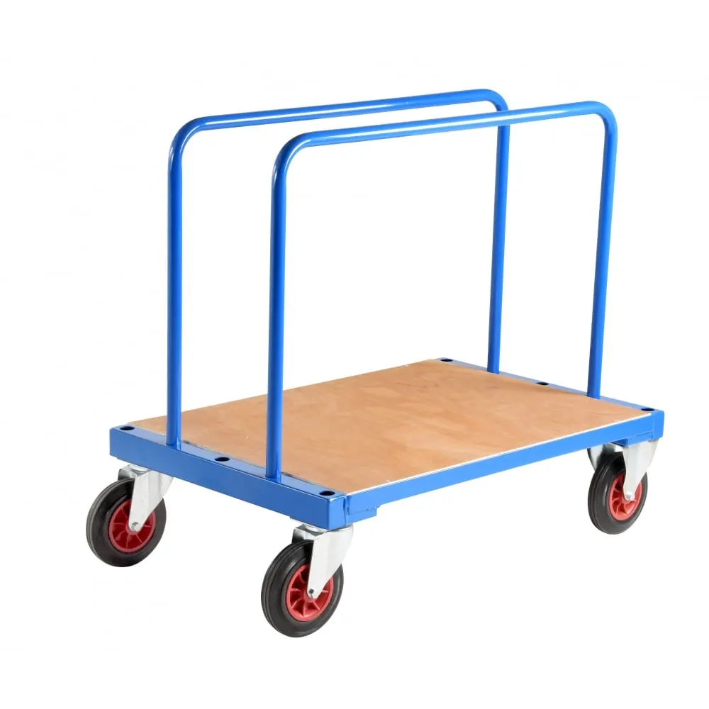 High quality/High cost performance  Cheap Price Hand Truck Garden Tool Trolley Steel Platform Hand Carry Trolley Cart Transport Hand Trolleys