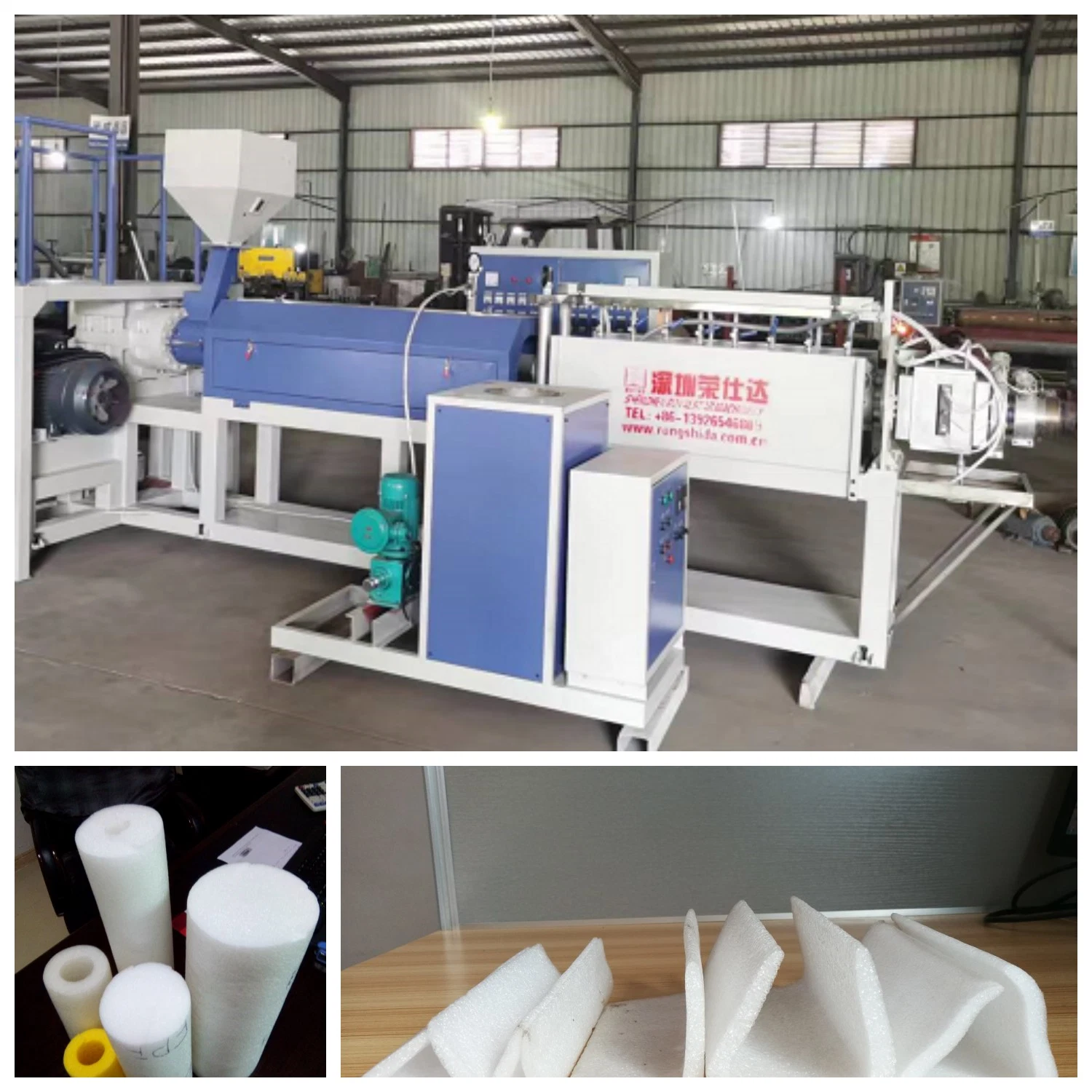 Rsd-120 Plastic EPE Tube Extruder PE Foam Pipe Extruding Machine