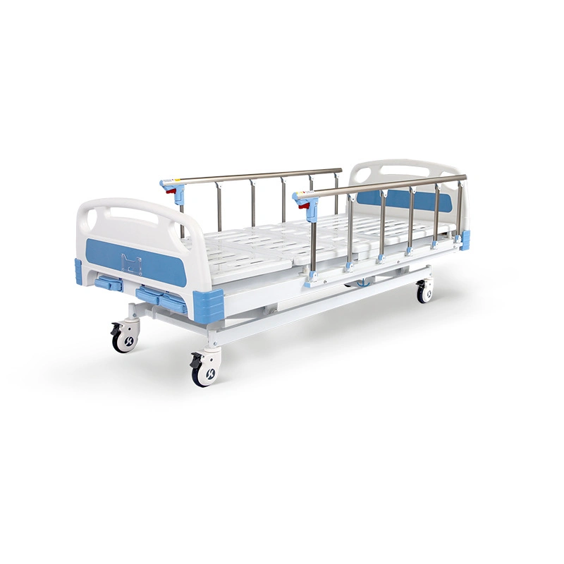 Hospital Furniture Equipment Health Care Steel 2 Cranks Manual Two Function Hospital Beds Medical Bed Price for Elderly