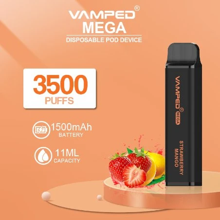 Factory Wholesale/Supplier Vamped Mega 3500 Puffs 8ml 3.5% Nicotine Private Label Vape Pen