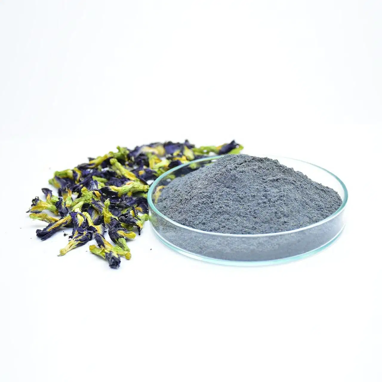 Organic Butterfly Pea Powder USDA & EU Certified Premium Extract From Flower Petals 100% Water Soluble Organic Color