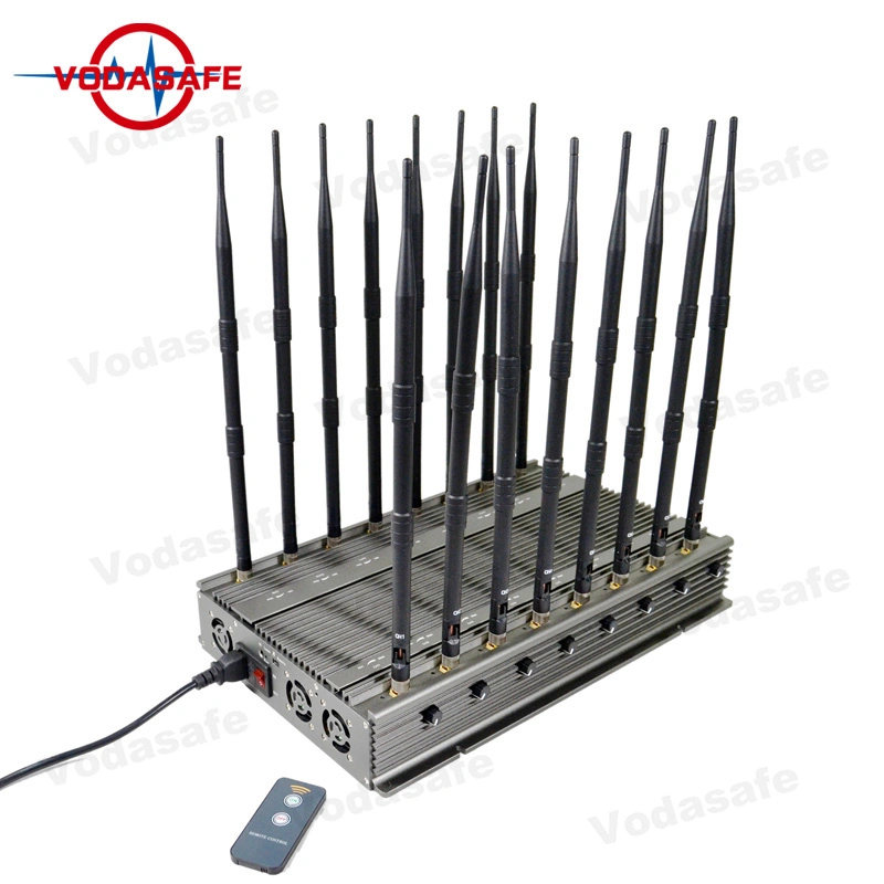 Multi-Use 96W High Power Mobile Signal Jammer 70 M Jamming Fixed Model Cell Phone Blockers Jammers