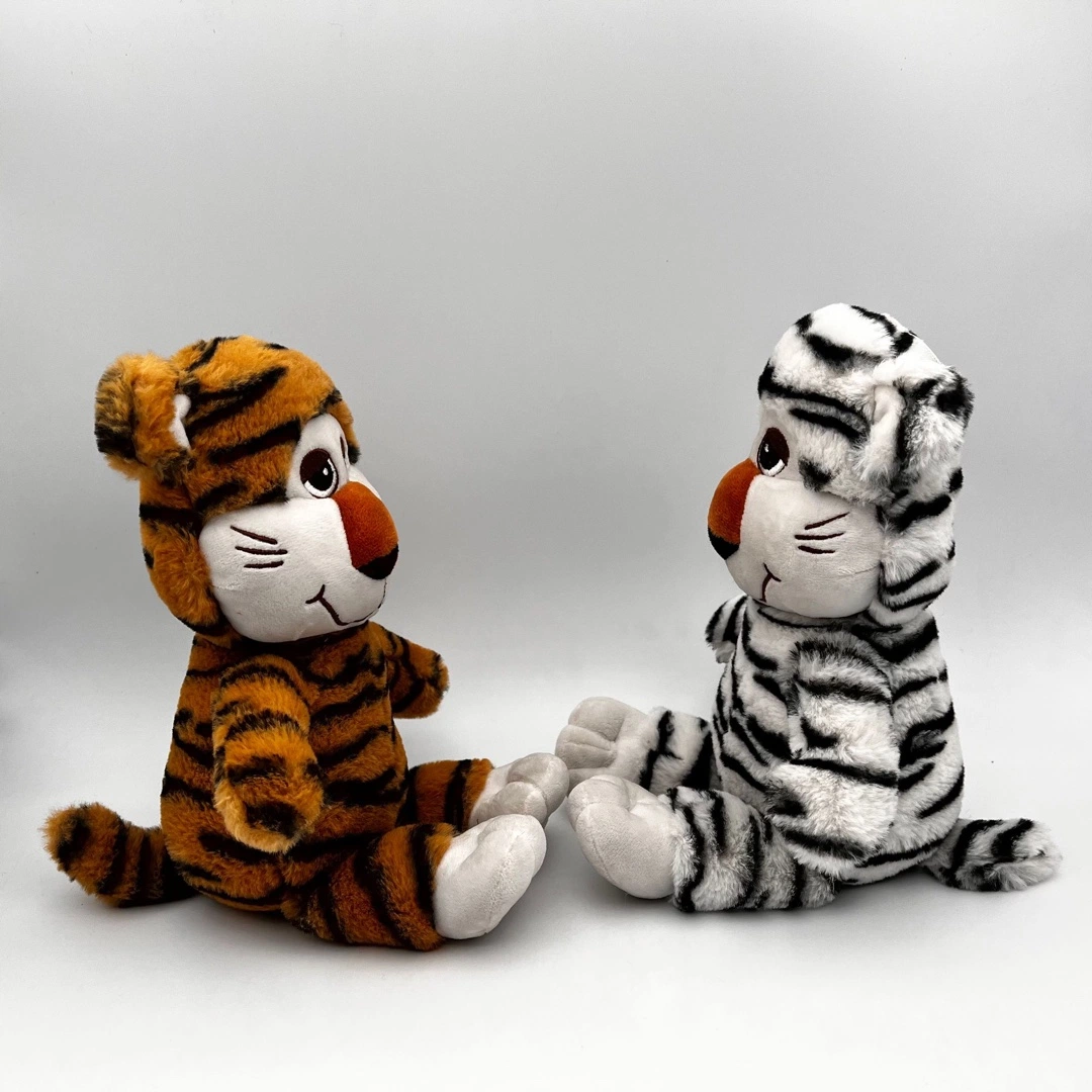 Chinese New Year Gift Chinese Zodiac Year of The Tiger 30 Cm Baby Plush Toy Tiger Cartoon Plush Doll Toy Children Gift Material