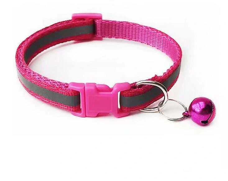 Fashion Adjustable Reflective Pet Cat Collar, PVC Necklace Luxury Cat Dog Collar