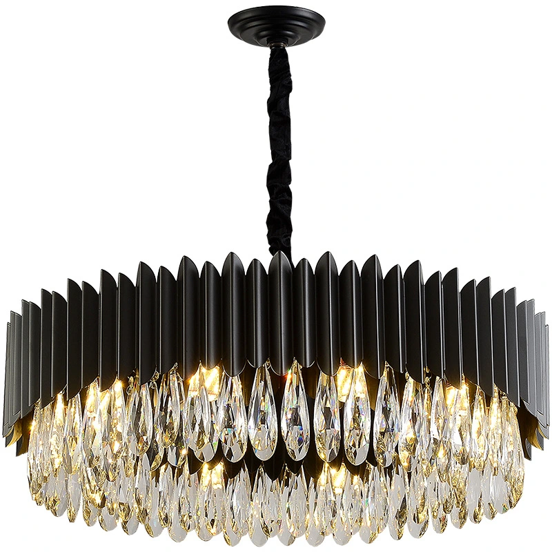 Moderna de lujo K9 cristal Chandelier luz colgante de cocina para Comedor