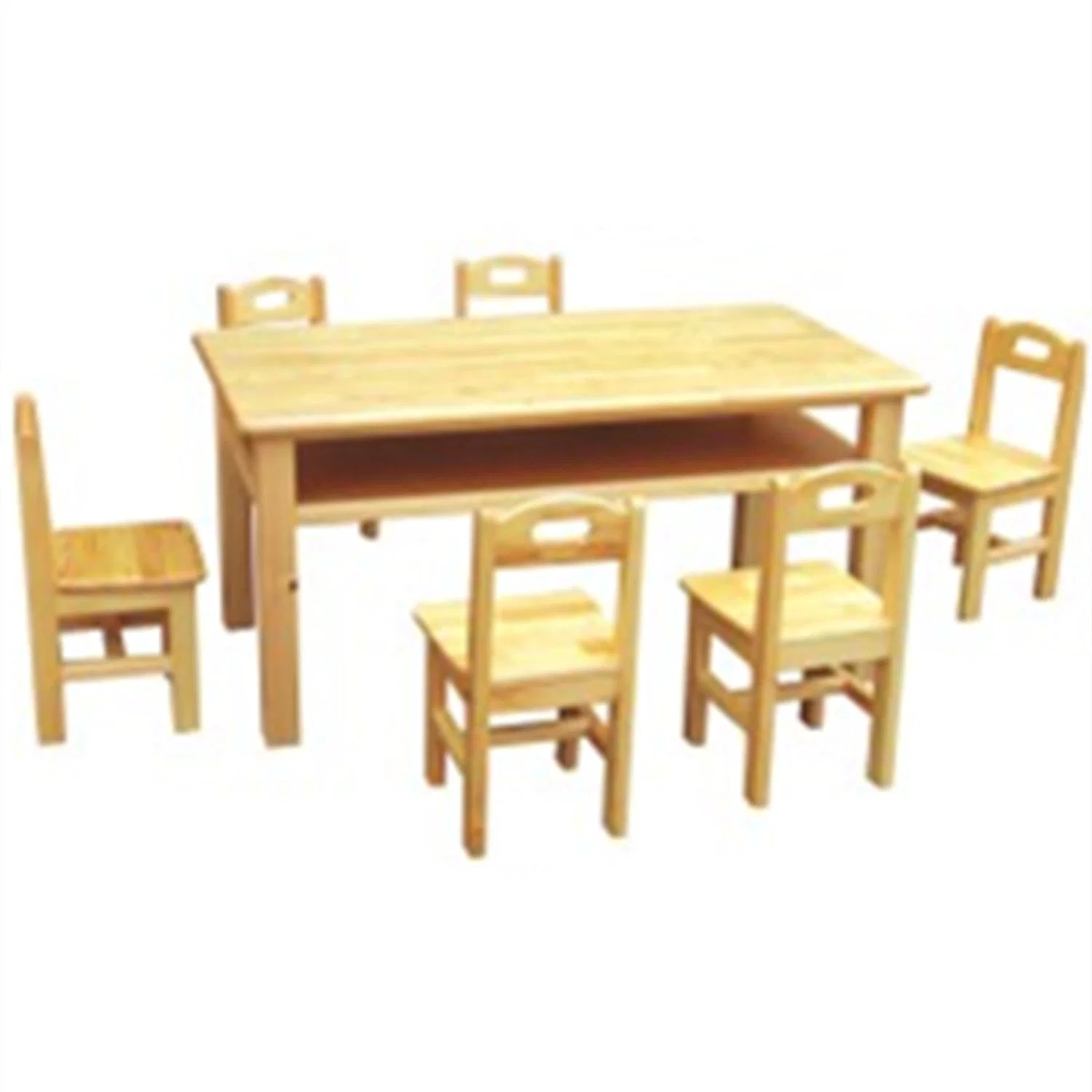 Kindergarten Children Table Preschool Solid Wood Furniture SL93