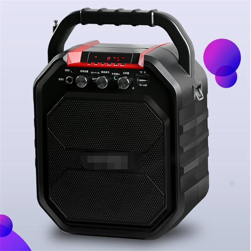 Wireless Bluetooth Speaker Portable Outdoor Karaoke Square Dance Microphone Charging Audio