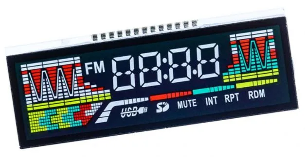 Tn 7 Segment Monochrome LCD Display for Car Vehicle Display