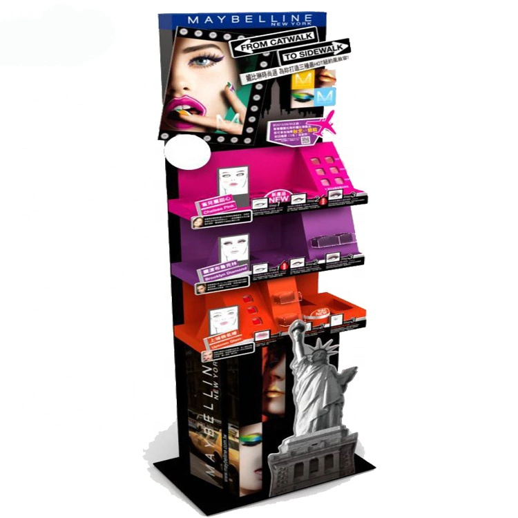 Maquillaje Revlon cartón Display Stands, visualización de los productos de belleza estética