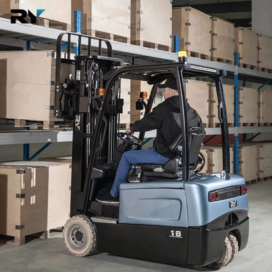 Royal 3 Ton 4 Ton Full Ac Motor Long Working Hours Battery Opration Electric Forklift Truck with Ce Certification
