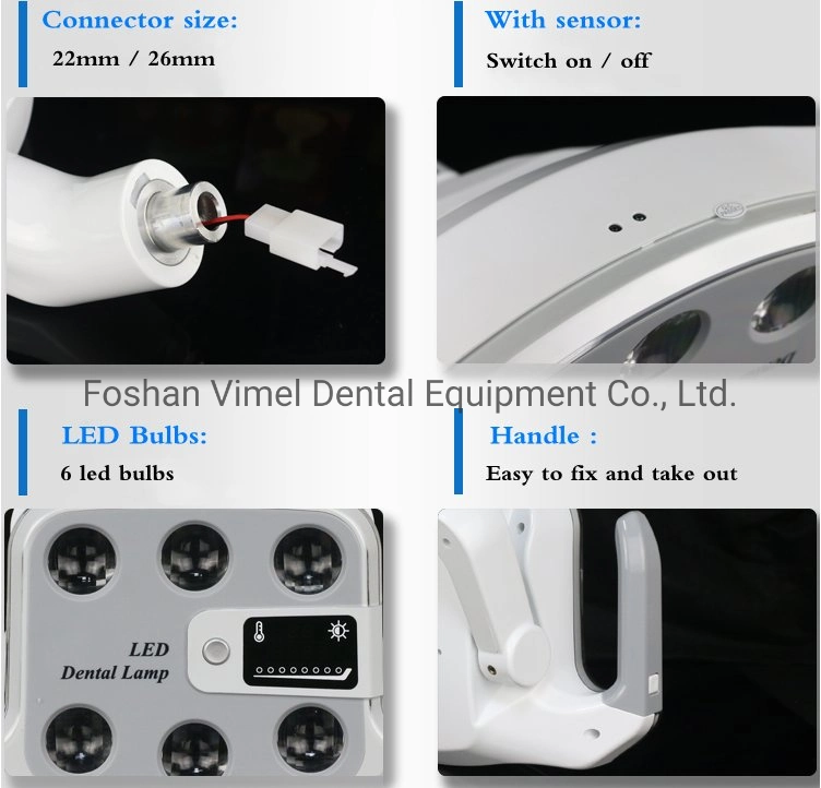 Dental Implant Operation Lighting LED-Lampe für Dental Chair Shadowless Induktionsleuchte