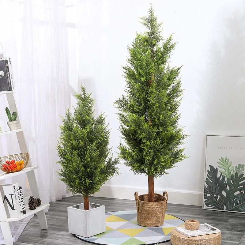 Hot Sale Outdoor Artificial Pine Trees Topiary Bonsai Artificial Plants for Christmas Home Decoration