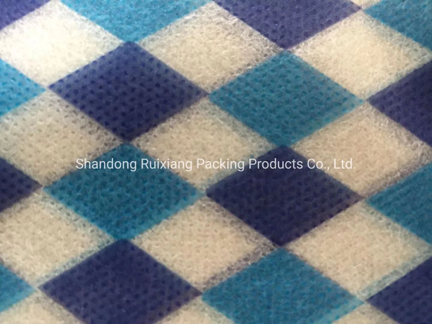 Custom Blue Diamond&#160; Pattern Printed PP Spunbond Non Woven Fabric Face Mask Fabric