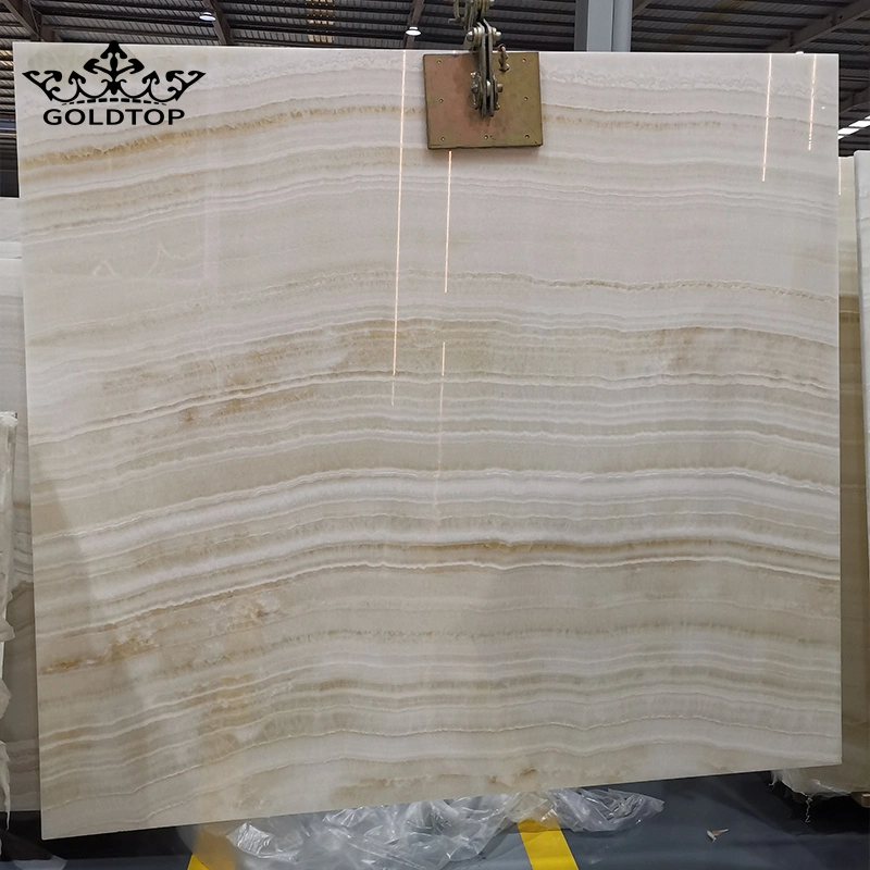 Natural White/Black/Yellow/Beige/Green/Brown/Blue/Pink/Grey/Gold Polished/Honed Vanilla Onyx Marble Countertop for Floor/Wall Slabs/Tiles/Stairs/ Decoration