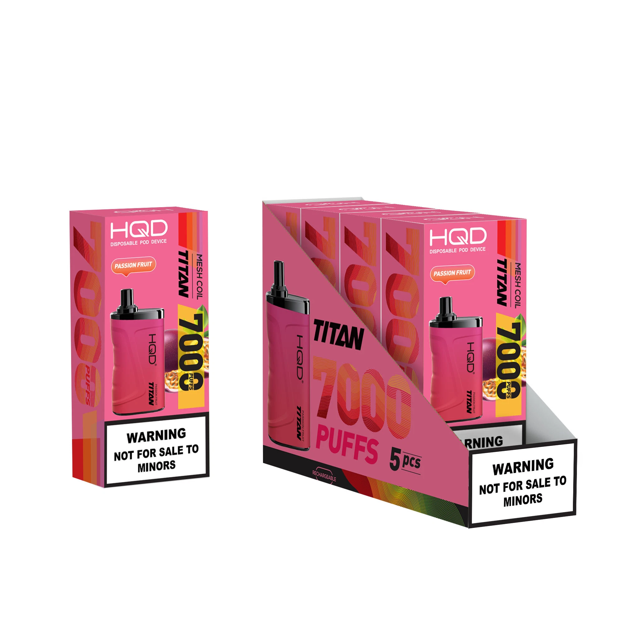 Hqd Titan 7000 inhalaciones Pen Originales de fábrica Hookah OEM/ODM jugo Mayorista/Proveedor desechables fumar Vape