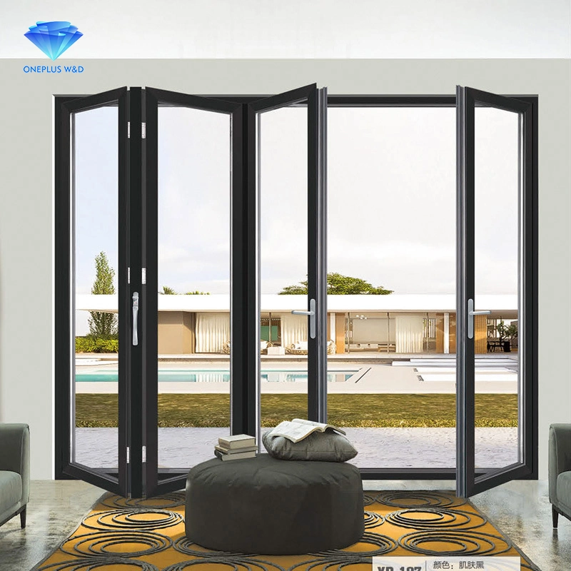 High quality/High cost performance  Aluminium Profile Frame Waterproof Soundproof Folding Door