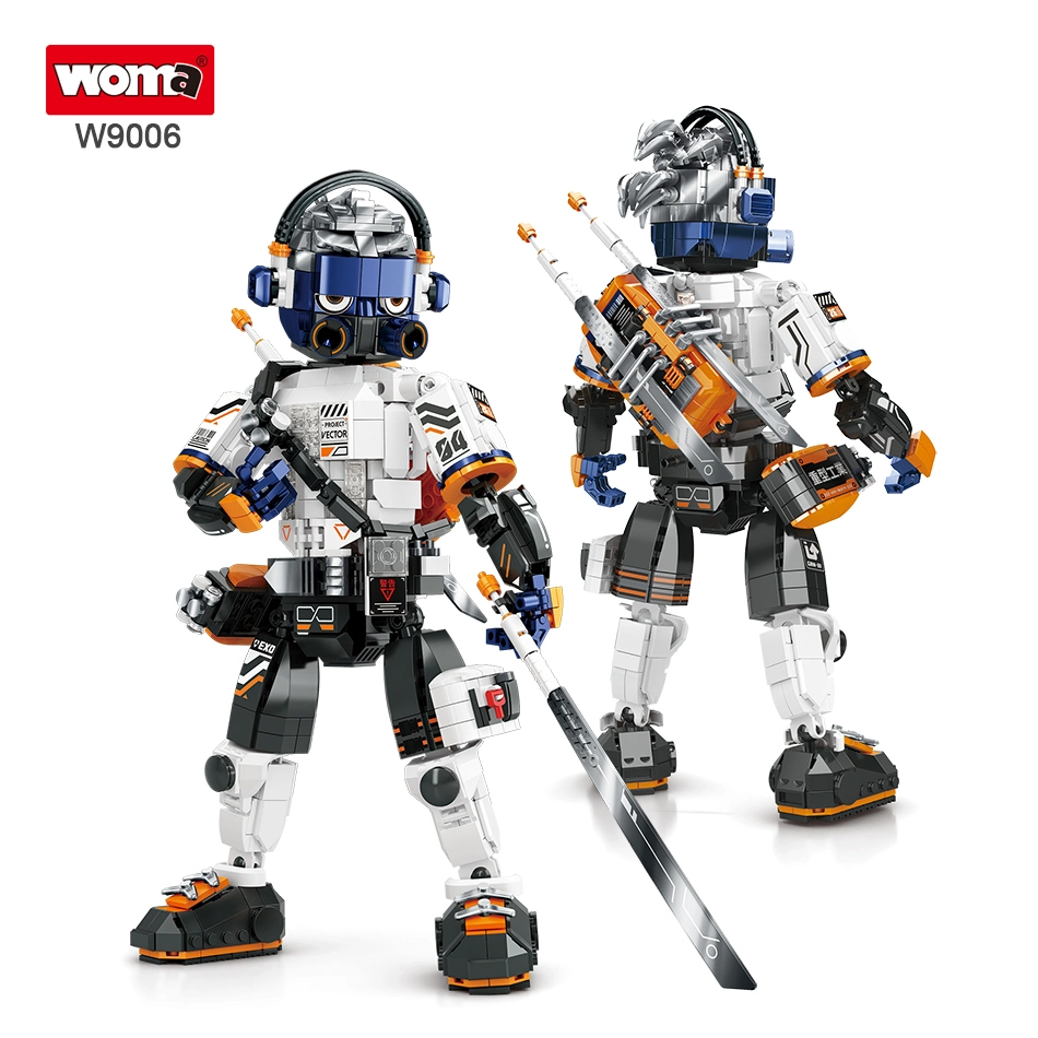 WOMA Spielzeug Funify W9006 Schüler Beliebte funktionelle Samurai Roboter Modell Kunststoff Bausteine Brick Boy Geburtstag Weihnachten Geschenk Bau Spielzeug