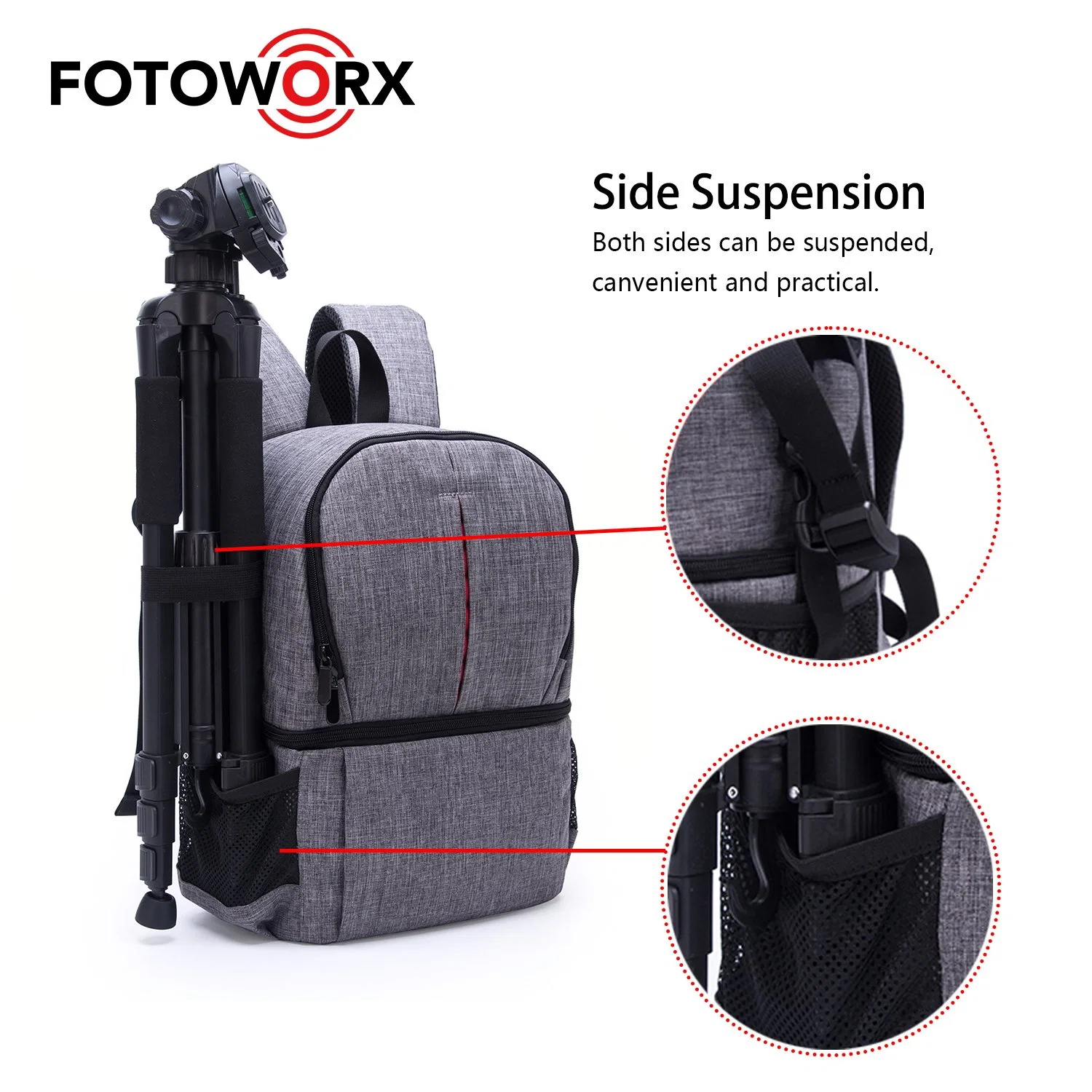 Multi Functional Bags Camera Lens Backpack for DSLR Photography