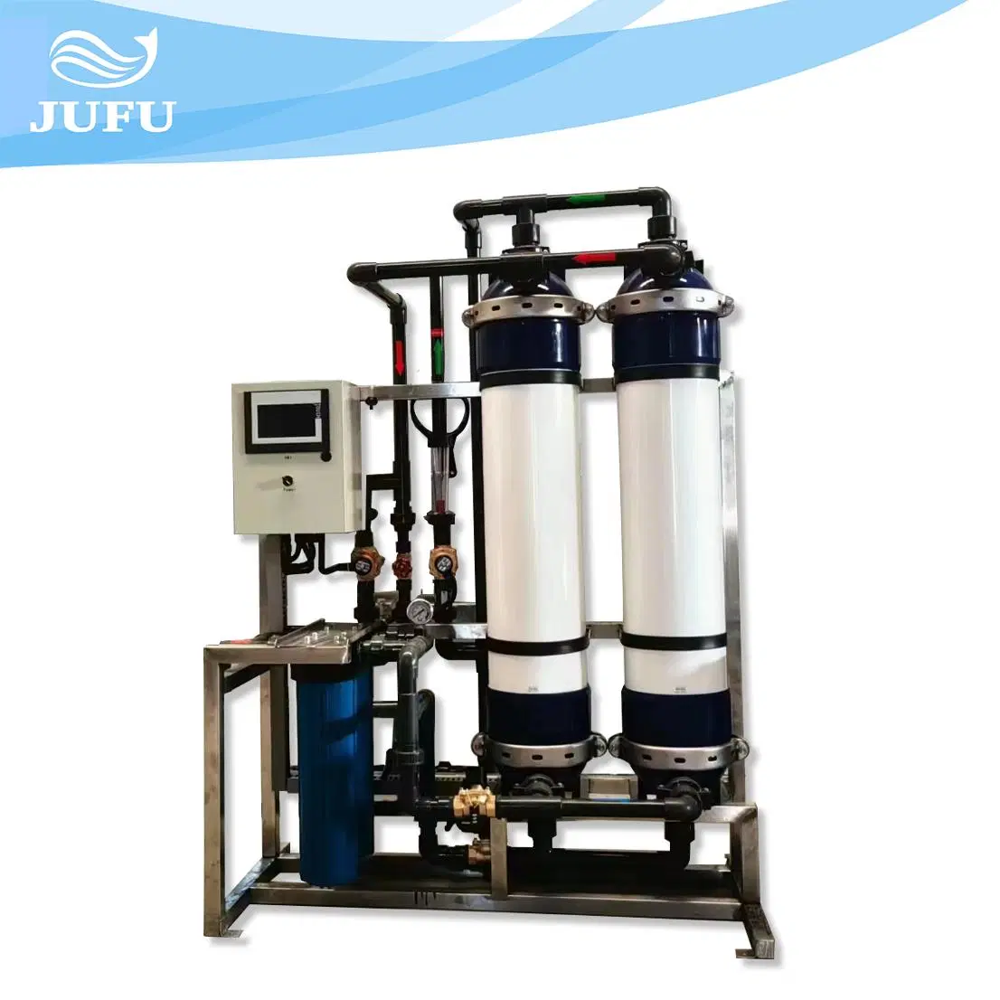 FRP Auto Ultrafiltration Membrane Waste Water Treatment UF System Water Treatment Equipment for Mineral Water