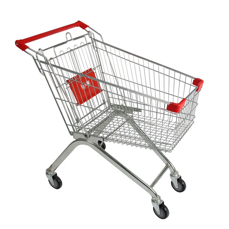 Asian Classic Supermarket Folding Shopping Trolley Carts with Baby Seat