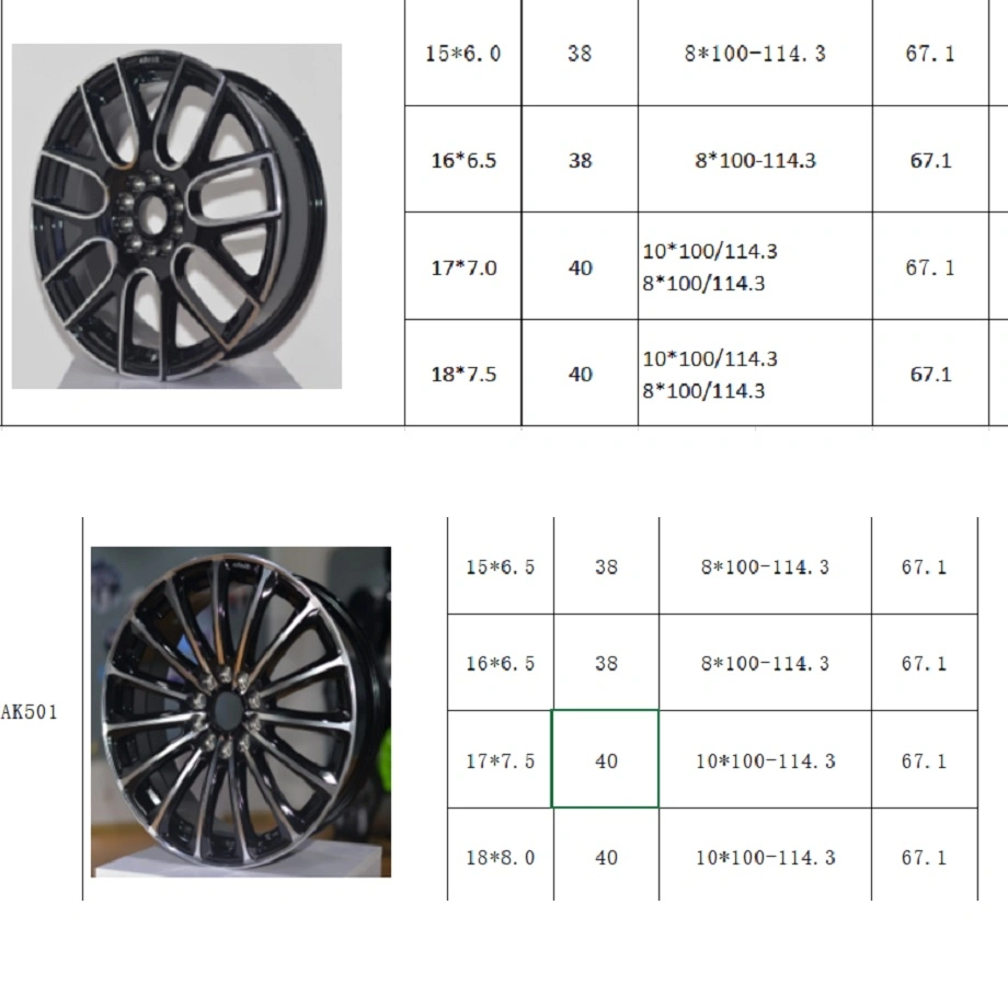 Fostar ODM OEM 16" Aluminium-Legierung Präzisionsfelgen