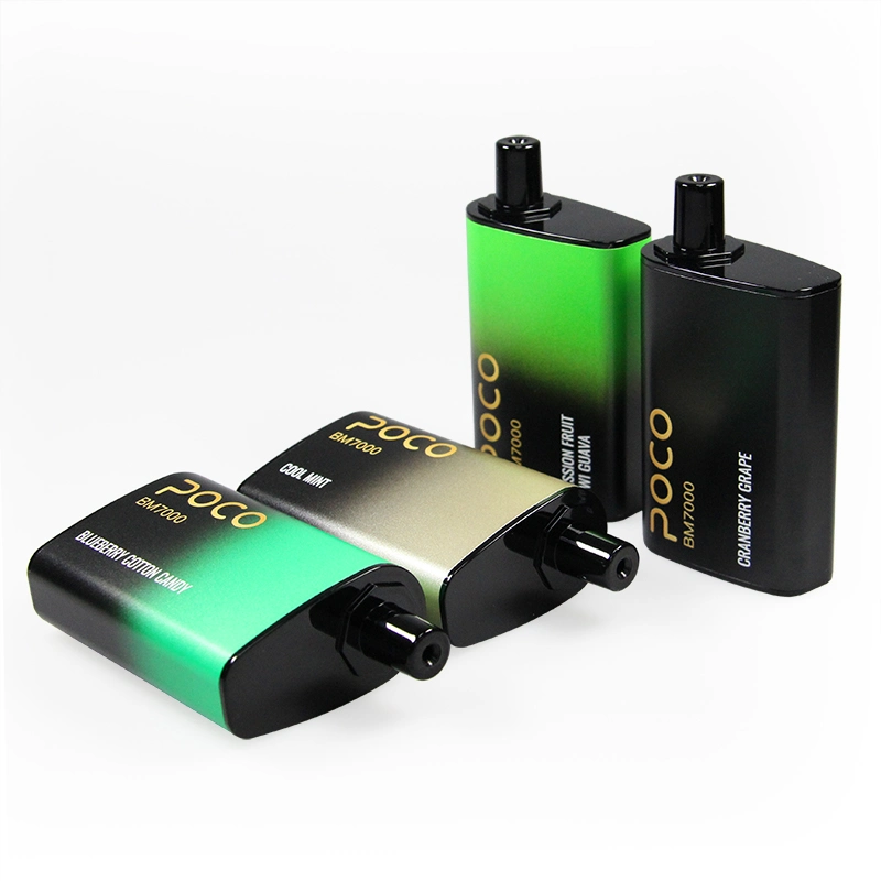 7000puff 17ML 650mAh rechargeables de la bobine de maillage Poco 5%Vape Nic Pen