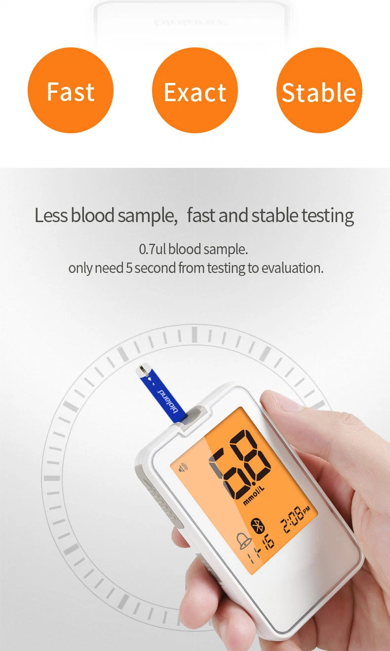 Produto médico Diabetes Care Contour Plus medidor de glicose no sangue multifuncional Produtos para medidores de glicose no sangue