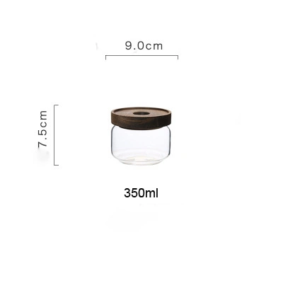 350/450/500/750/1000ml verre borosilicaté haut récipient de conservation pour aliments