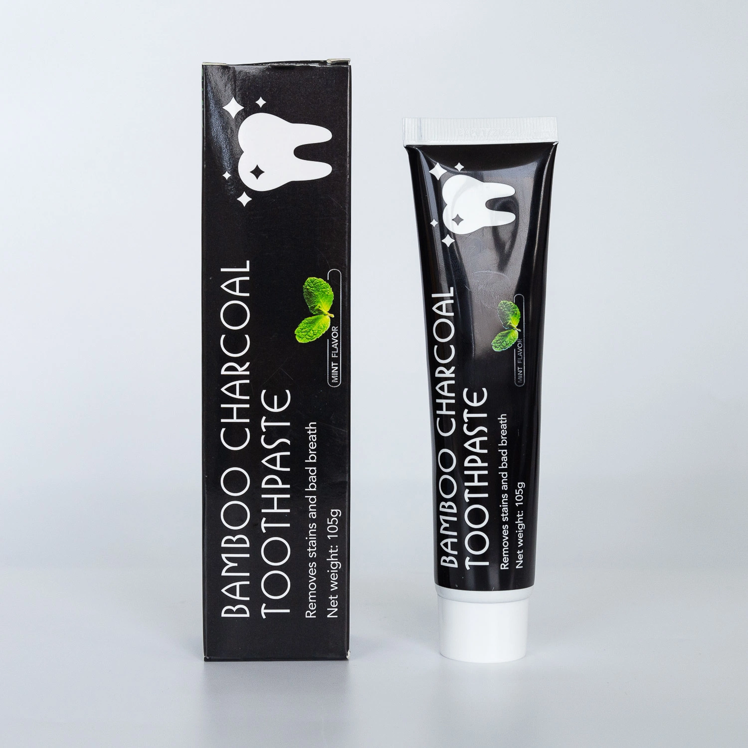 Best Whitening Bamboo Charcoa Toothpaste and Toothbrush Combined for Adults Oral Care