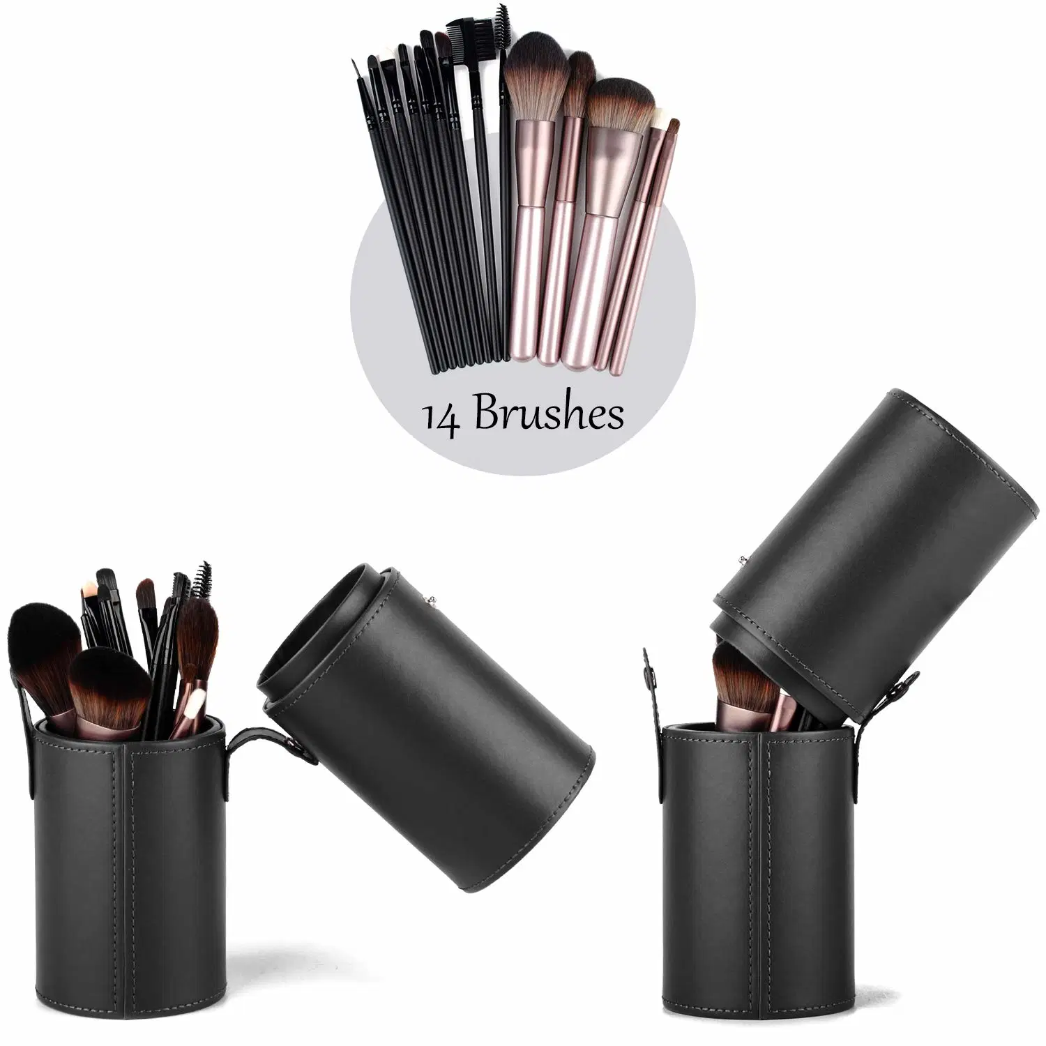 Make-Up-Bürstenhalter Reise Bürsten Tasche Tasse Lagerung Staubdicht Schmuckkästchen für Frauen und Mädchen