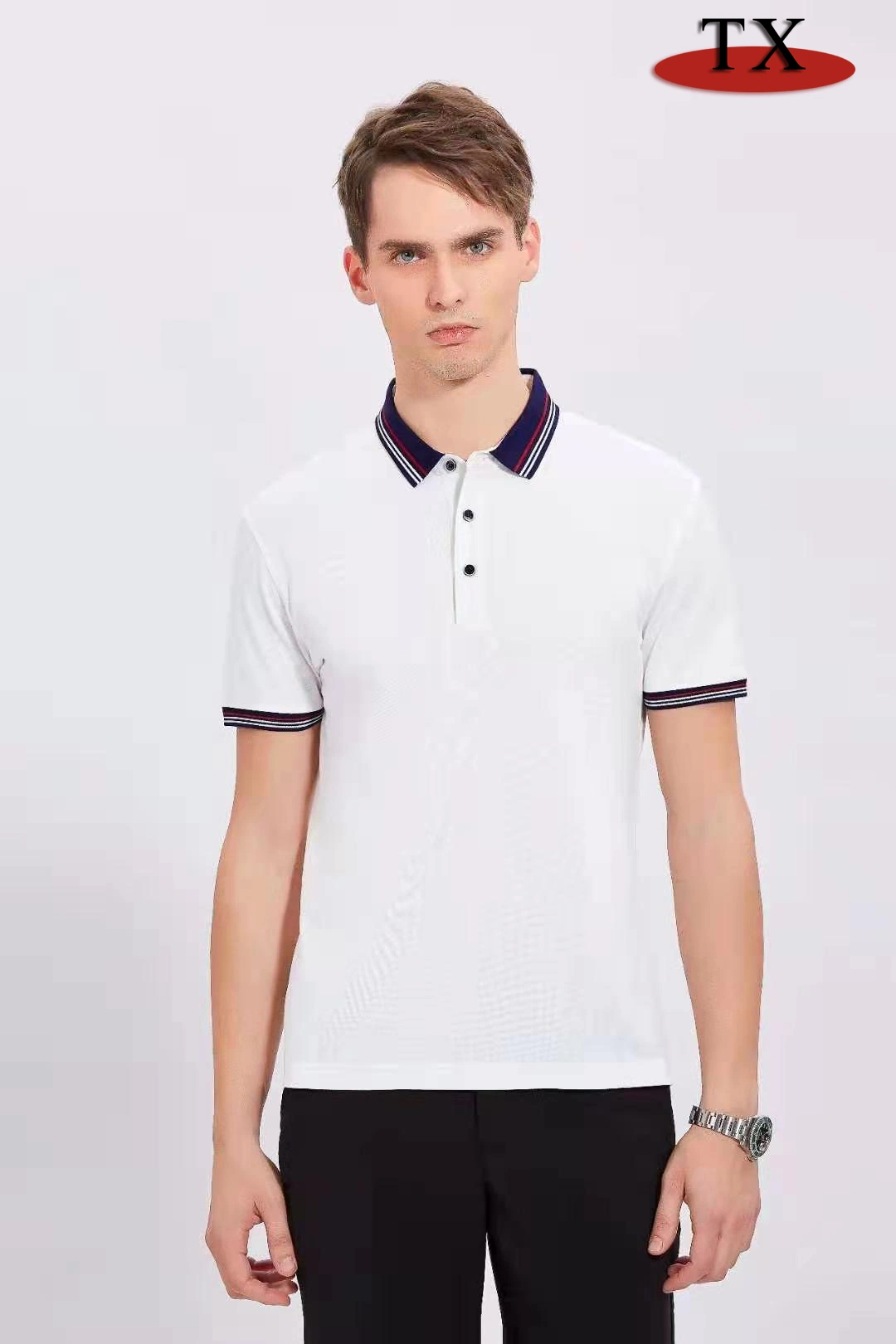 Factory Wholesale/Supplier Fashion Clothing Polyester Fabric Pure Cotton Polo Shirt