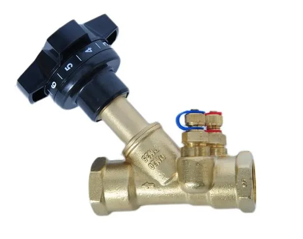 Bwva Thermostatic HVAC Automatic PTFE General Flow Control Manual Water Brass Balancing Valve