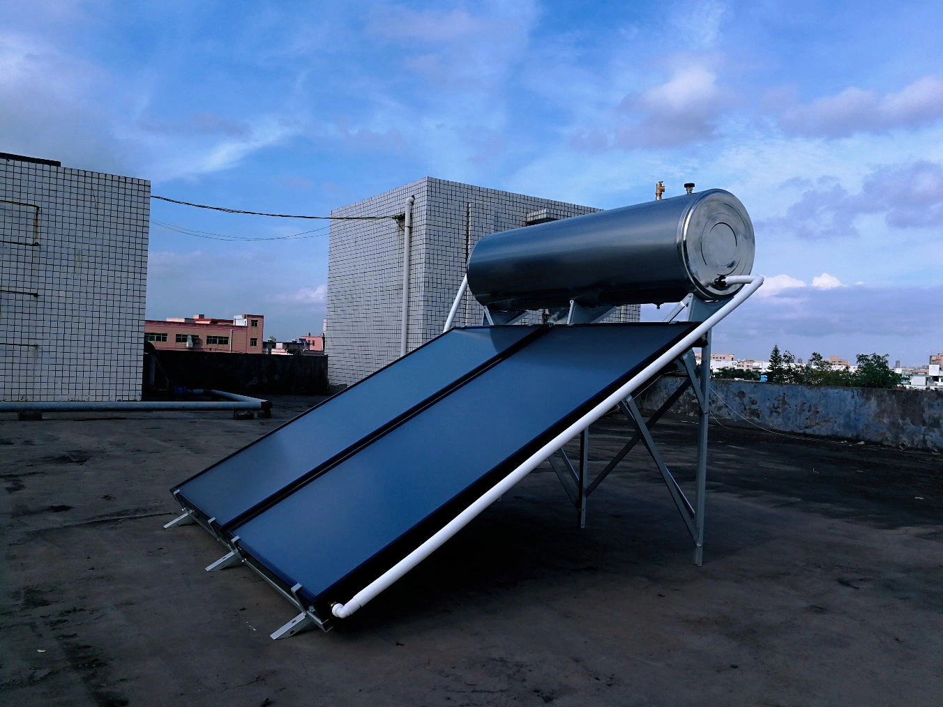 Automatic Controller Flat Plate Thermal Collector Solar Water Heater Easy Installation