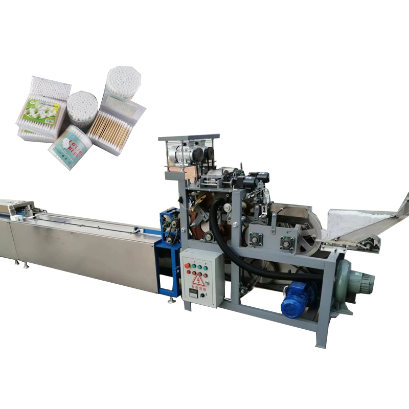 Full Automatic Surgical Absorbent Cotton Swab Making Machine for Hospital Use Double-Head Cotton Swab Machine