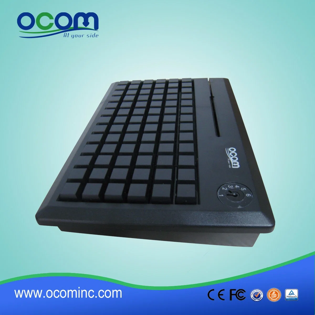 Kb78 78 Teclas teclado programable con lector de tarjeta opcional