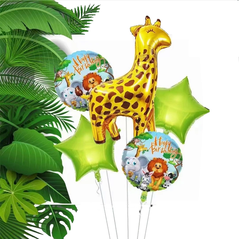 Kids Theme Birthday Party Supplies Dinosaur Foil Helium Balloon for Indoor Decoration