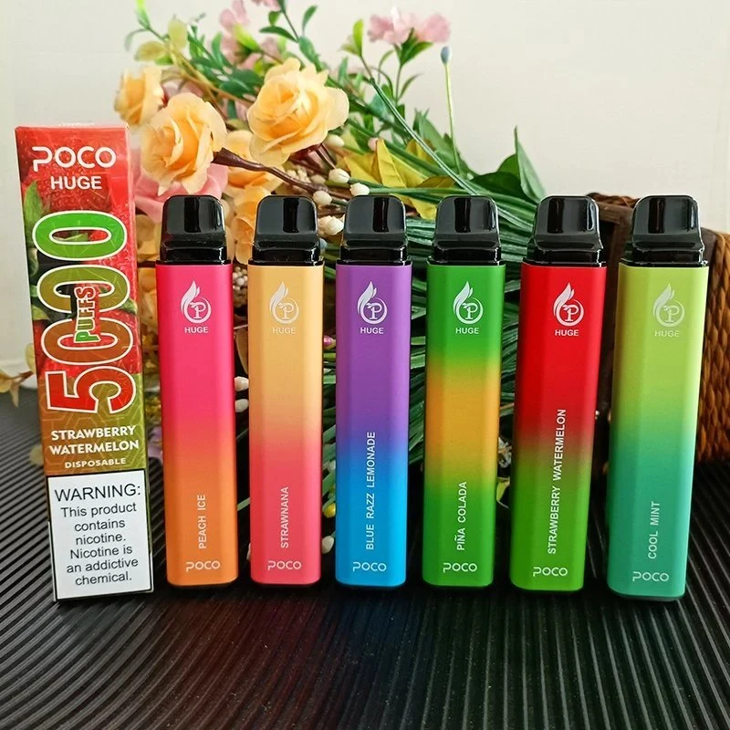 Original Mesh Coil 5000 Puffs Poco Huge Disposable/Chargeable Vape Pen Electronic Cigarette Rechargeable 15ml 8 Flavors Device Newest Vapor Pen