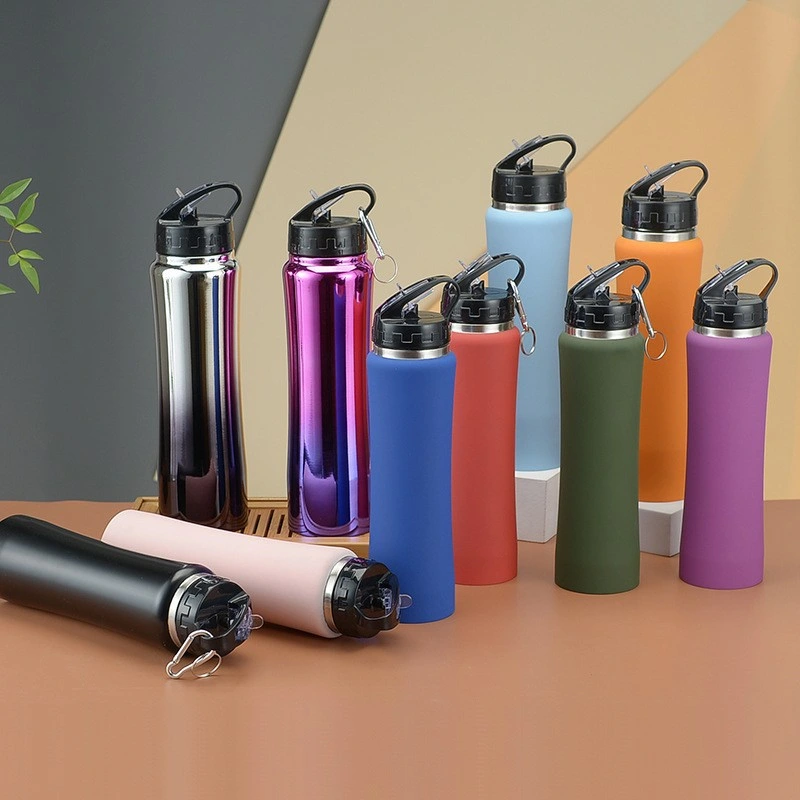 De nouveaux produits Fiole à vide en acier inoxydable de Thermos bouteille thermique portable Outdoor Sports Bouteille d'eau avec couvercle