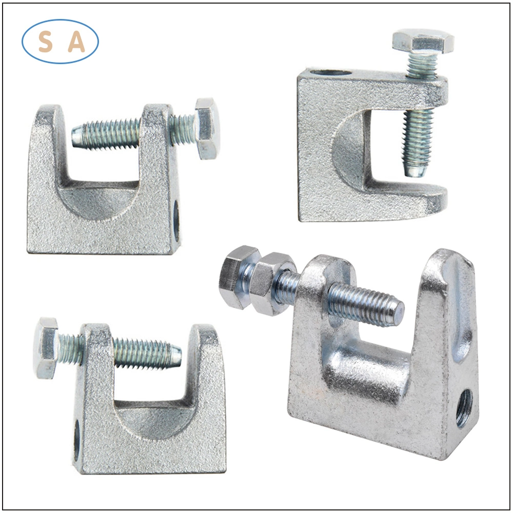 Factory Supplied Electro Galvanized Cast Iron Universal Beam Clamp for Thick Beams