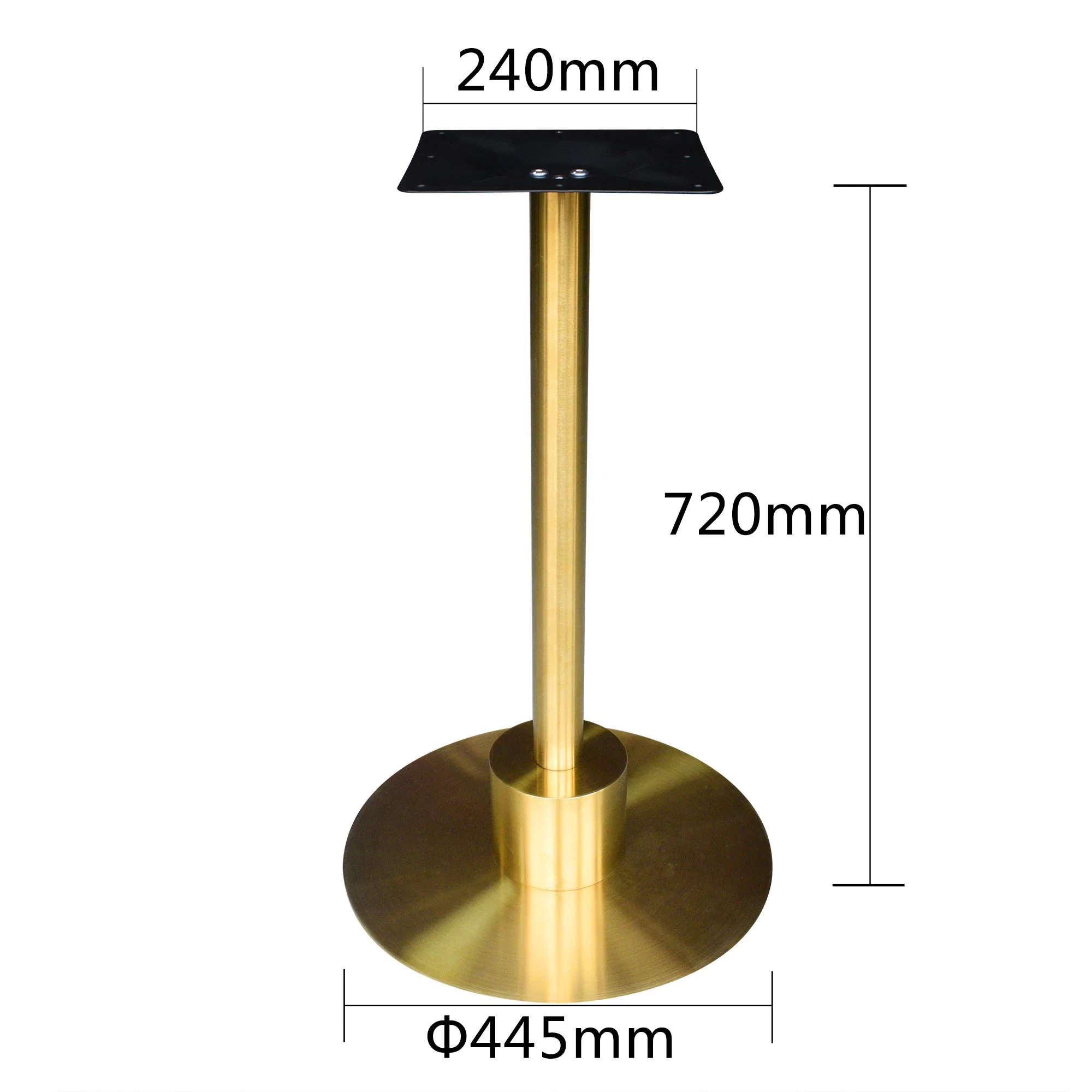 Metal Dining Stainless Steel Furniture Legs Modern Luxury Round Gold Table Base