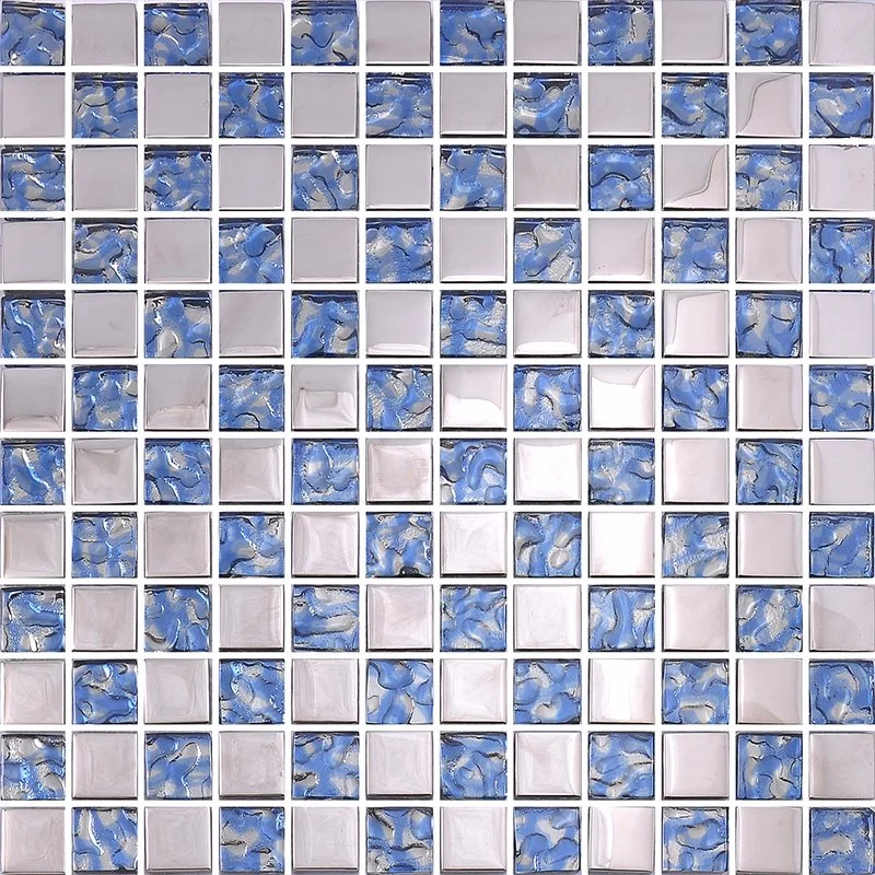 Silver Color Glass Mosaic Wall Tile Mosaic Ceramic 30X30