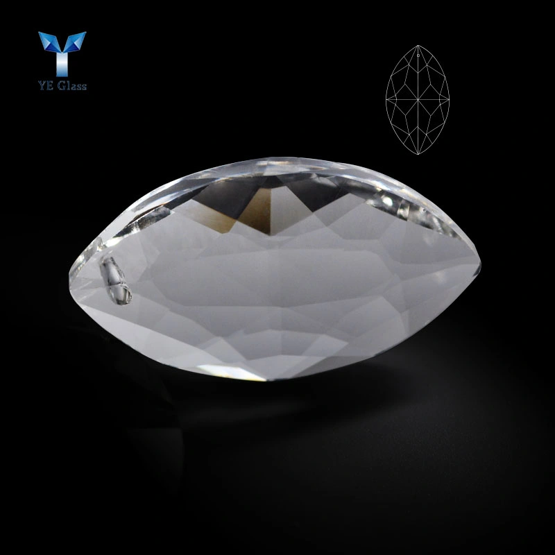 Custom Oval Single Hole Crystal Pendant for Decoration