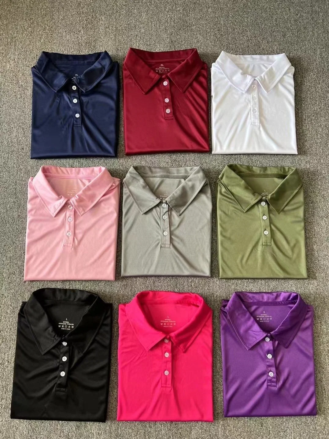 Stockpapa 9 Color Me's Active Polo Shirts Apparel Stock